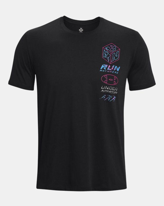 Men's UA Run Anywhere T-Shirt, Black, pdpMainDesktop image number 4